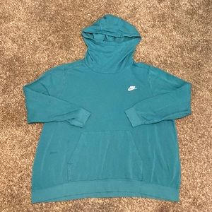 Cyan, Blue-Green, over sized running sweater